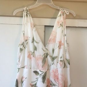 Floral maxi wedding dress